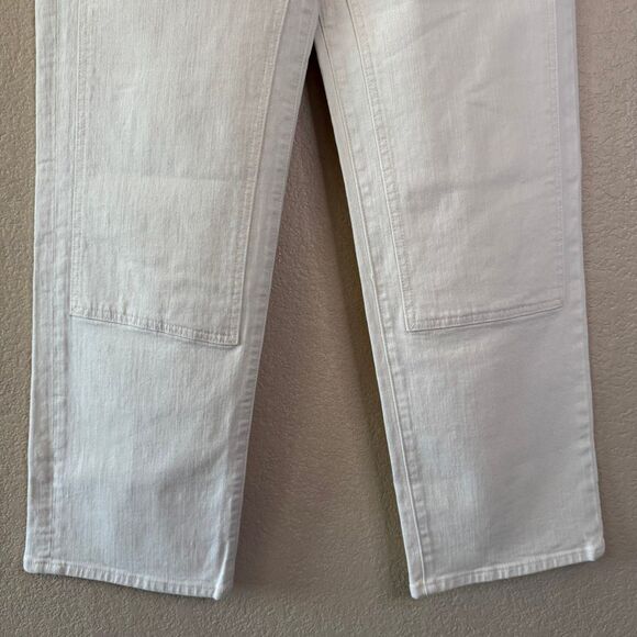 NWT Mother Superior Bee's Knees Rambler Zip Ankle Jeans Womens 31 Act Natural - Picture 4 of 16